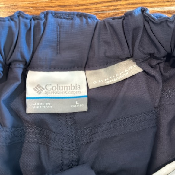 Kids Columbia Pants with Zipper Shorts Size 14/16 - Picture 2 of 5